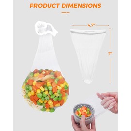 KONE Kitchen Sink Strainer Mesh Bag- 200 PCS Disposable Sink Net Strainer Filter Bags for Sink Drain for Collecting Kitchen Food Waste Leftover Garbage