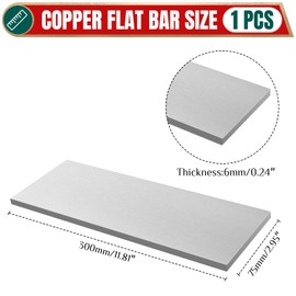 YTKavq Stainless Steel Flat Bar，1/4" Thickness x 3" Width x 12" Length Stainless Steel Bar Stock，Stainless Steel Rods for Crafts,Models, Repairs, Electrical