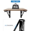 QWORK 24" Heavy Duty Folding Shelf Brackets for Wall Mounted