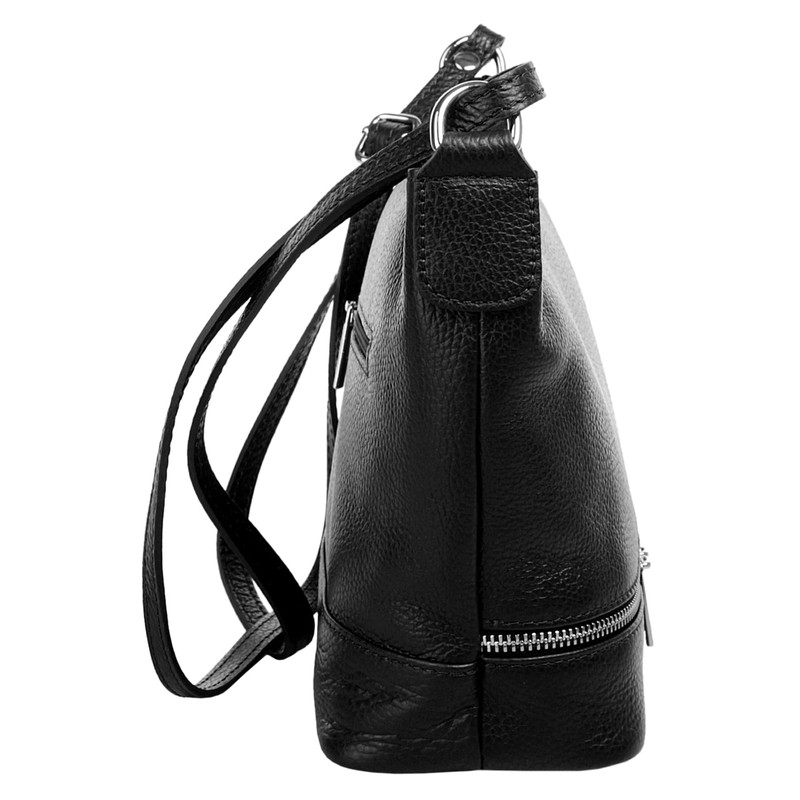 Cluty Women's Shoulder Bag Genuine Leather 020960, black