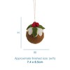 Trimits Christmas Needle Felting Craft Kit, Christmas Pudding, 8 x