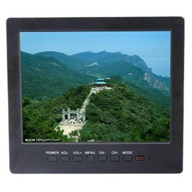 BW 8" inch LCD Color CCTV Monitor with VGA BNC AV Port and Speaker HD 1024 * 768 Resolution