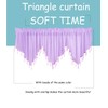 Swag Curtain 63 inch Length, Rod Pocket Scalloped Curtain Valance
