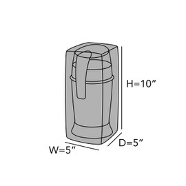 Covermates Keepsakes – Coffee Maker Cover – Dust Protection - Stain Resistant - Washable – Appliance Cover, Black