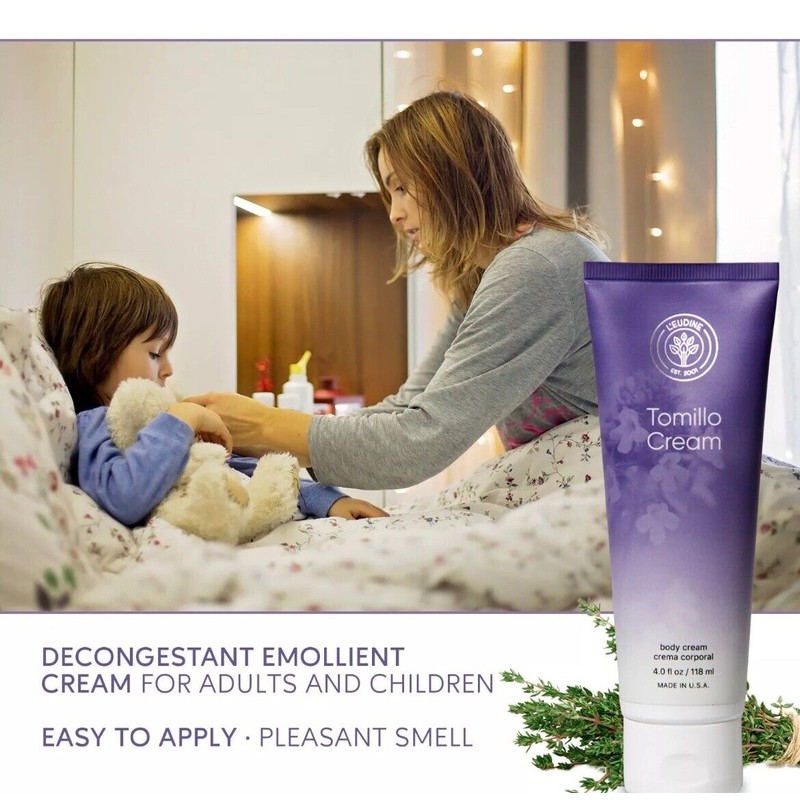 L'eudine LEUDINE Tomillo (Thyme) Cream - Decongests the respiratory tract