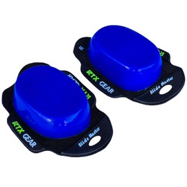 RTX Gear Slide Master Race Track Asphalt Pro Glide Solid Motorcycle Biker Knee Slider Pucks - Accessory for Biker Leather Suits Trouser Pants (Blue)