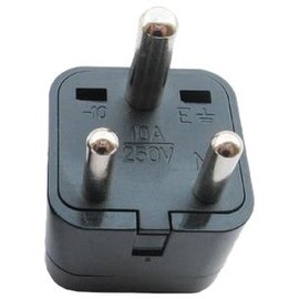 VCT VP-101 Universal USA Female to India Grounded Male International Plug Adapter