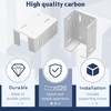 Hicarer 16 Pcs Heavy Duty Aluminum Fence Bracket with Screws