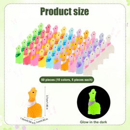 50pcs Resin Miniature Alpaca, 1.46 x 0.83 x 0.59 Inch Miniature Alpaca Statue Animal Statue Luminous Mini Animal Figure for Mini Garden Landscape Aquarium Decoration (10 Colors)