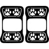 JeepTails Dog Paw Tail Light Covers Compatible with Jeep Gladiator