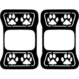 JeepTails Dog Paw Tail Light Covers Compatible with Jeep Gladiator Black 1 Pair