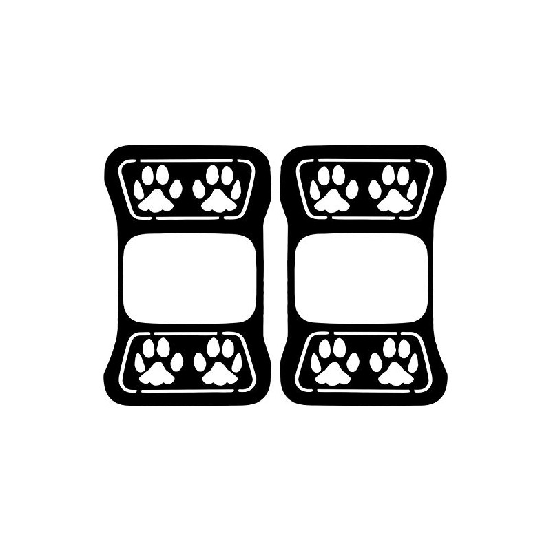JeepTails Dog Paw Tail Light Covers Compatible with Jeep Gladiator