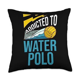 Water Polo Sports Ball Game Activity Throw Pillow, 18x18, Multicolor