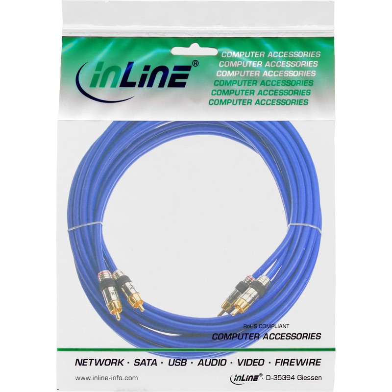 InLine® RCA Cable 2 x RCA Male/Male 7 m
