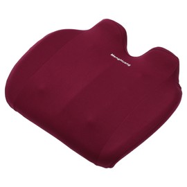 Partuto 1 Pc 43x39cm Universal Car Seat Cushion - for Car Travel Driving Seat Protection Pad Cover Anti-Slip - Memory Foam Red