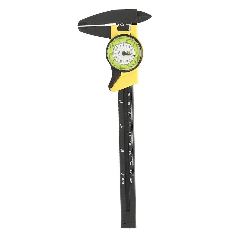 caliperssurement,0-150mm Plastic Dial Vernier Caliper Ruler Gauge Roofessional Measure Tool