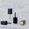 UPSTORE 3 Pcs 5ml Frosted Glass Lip Gloss Tubes Refillable