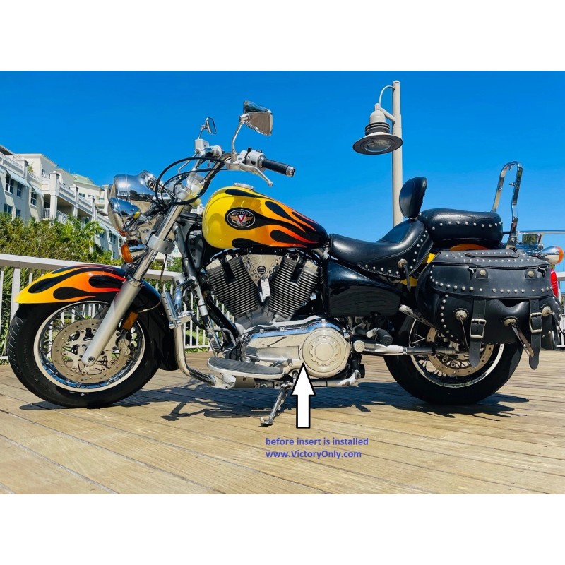 Victory Primary Cover Insert Chrome 92cu Vegas Hammer Jackpot 2002-2007