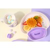 Kuromi Purple Dinnerware Flatware Meal Set – Plate Bowl Cup