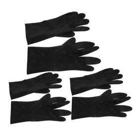 OHPHCALL Hair Dye Gloves 3 Pairs Barber Salon Shampoo Gloves Non-slip Washable Protect Hands Hair Coloring Tools for Women Men Size l