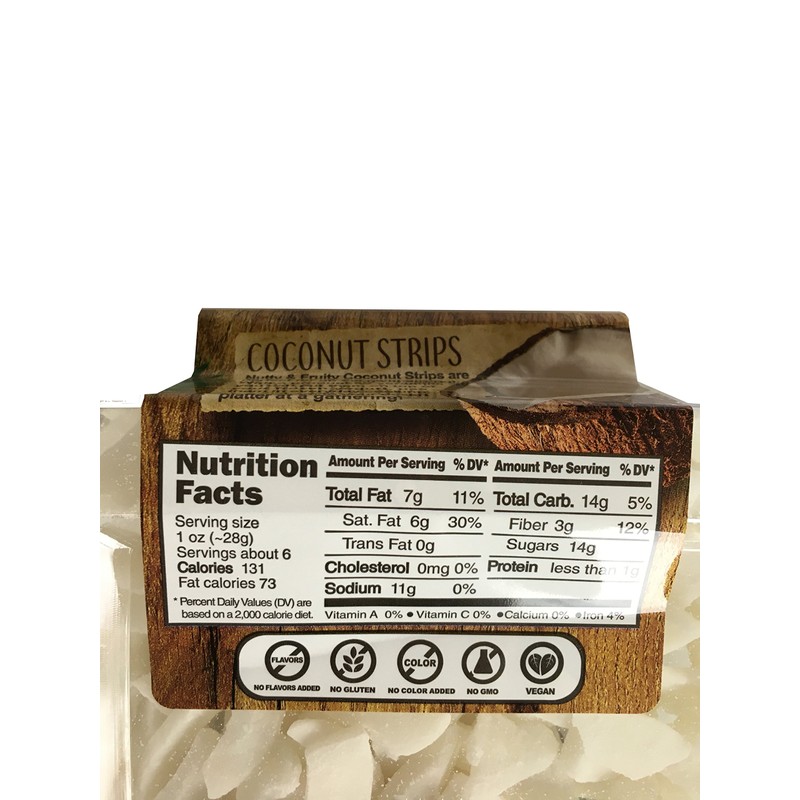 Dried Coconut Strips Chips