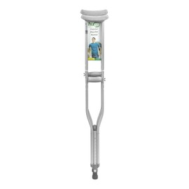 Hugo Mobility Adjustable Tall Crutches For Walking, Tall Adult Walking, Comfortable Lightweight with Underarm Pad and Hand Grip, For Users Over 6 Feet