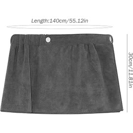 Set Sauna Kilt and Towel for Men Sauna Kilt, Men's Adjustable Sauna Towel, Shower Towel with Press Studs, Large Quick-Drying Sauna Towel, Sauna Skirt, Sauna Sarong with Pockets