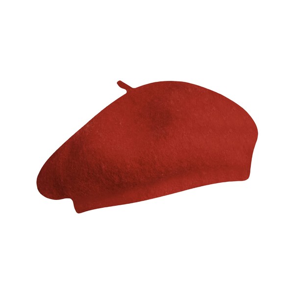 Joe Browns Women's Essential Wool Style Beret, Rust, ONE Size