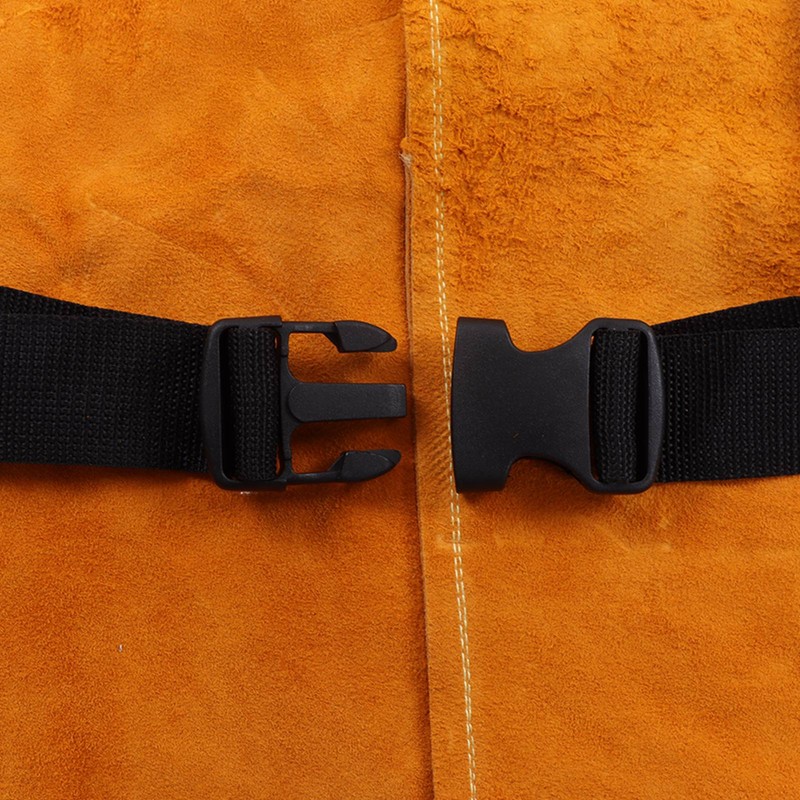 Welding Apron Leather Adjustable Strap Anti Splashing Flame Retardant for