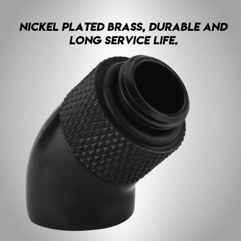 Richer-R G1 / 4 Inch Thread Adapter, Brass 45 Degree