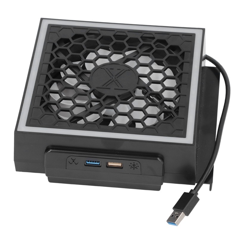 Cooling Fan LED 7 Light Modes 3 Speed USB3.0 USB2.0