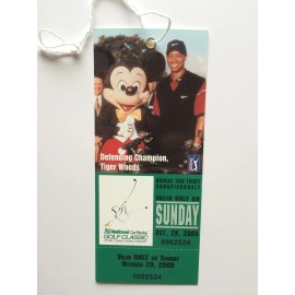 TIGER WOODS 1 MINT PGA NATIONAL CAR RENTAL GOLF CLASSIC WITH TIGER WOODS ON THE TICKET