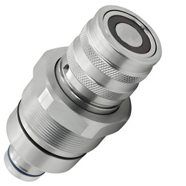 AT406475 7246802 Hydraulic Female Flat Face Quick Coupler Compatible with Bobcat 753 763 773 863 864 883 A770 Johnn Deeree 318E 319E 320E, 7249643 47396761 V1311-77150 373-6968