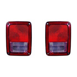 For Jeep Wrangler Tail Light Assembly 2007-2018 Driver and Passenger Side Pair For CH2800177 | 55077891AH