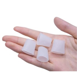 4 Gel Toe Protectors Soft Sleeves Corn Relief Sooth Blister Cushion Feet Callus