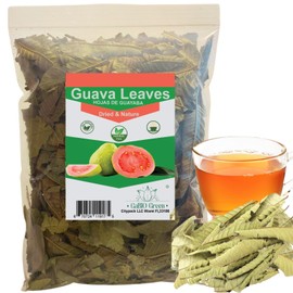 Hoja de guayaba Premium 400+ Leaves (1/2 Pound/8.1oz) 100% Natural whole Dried Guava leaves.