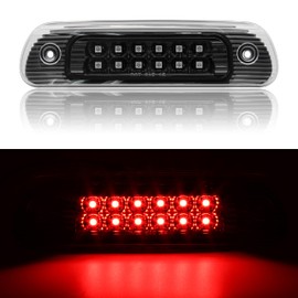 KEWISAUTO - 3ª luz de freno LED para Grand Cherokee 99-04, lente transparente central de alto montaje para Jeep Grand Cherokee 1999-2004 Accesorios (1 unidad)