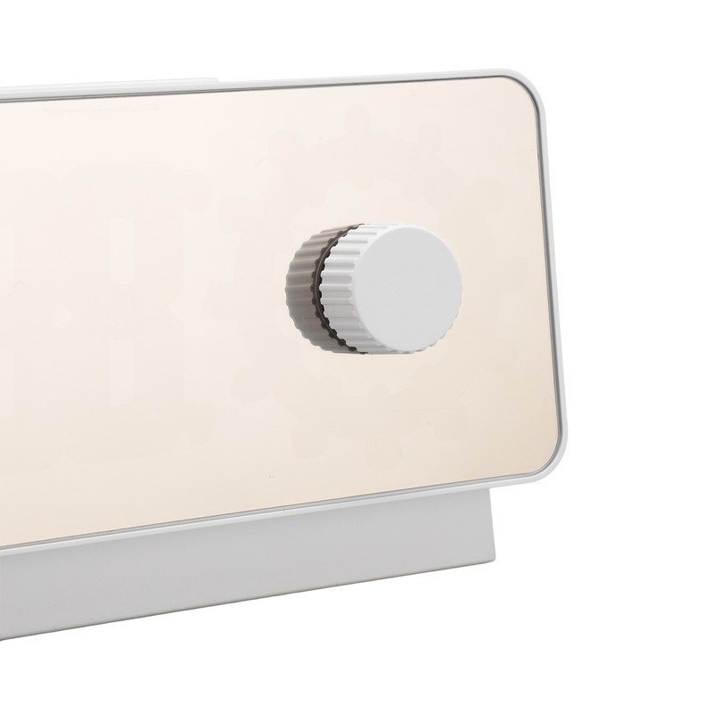 Digital Alarm Clock Rechargeable LED Mirror Alarm Clock -10°C‑50°C Temperature