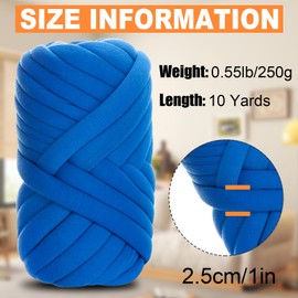 JeogYong Chunky Yarn for Hand Knitting, 0.55lb/10 Yards Giant Yarn Arm Knitting Yarn, Soft Tubular Yarn for Bags, Baskets, Pillows, Pet Nests, DIY Crafts