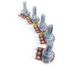 10pcs 10K ohm Linear Taper Rotary Potentiometer Panel Pot B10K