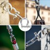 Axigundaone 24Pcs D Ring Shackles 1/4 Inch, Stainless Steel Clevis