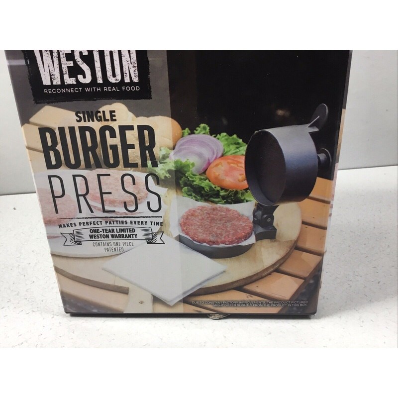 Weston Commerical Non-Stick Single Hamburger Burger Press Round Patty Maker