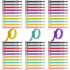 Lekou Cable Ties, 60 PCS 6 Inch Fastening Cable Straps, Reusable Hook and Loop Straps Wire Management, Cord Organizer Cable Ties for Home Desk Office Organization