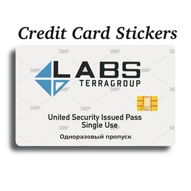 Escape From Tarkov themed credit card stickers for debit credit ebt  -labs terragroup Diy Decal Film Custom Decal:_Single use