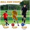 Glimin 12 Pcs Soccer Ball Bulk with Pump Carry Bag