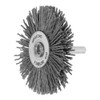 Lessmann Round Brush with 6mm Shank for Removing Rust, Paint,