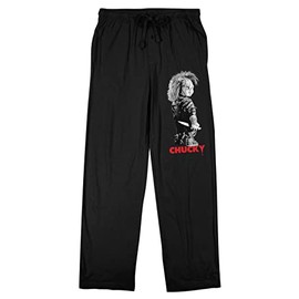 Bioworld Chucky My Chucky Knife Men's Black Sleep Pajama Pants-Medium