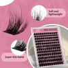 Mayhug Fabulux Eyelash Extensions, 3D Fluffy Eyelash Extensions, 144 Pieces,