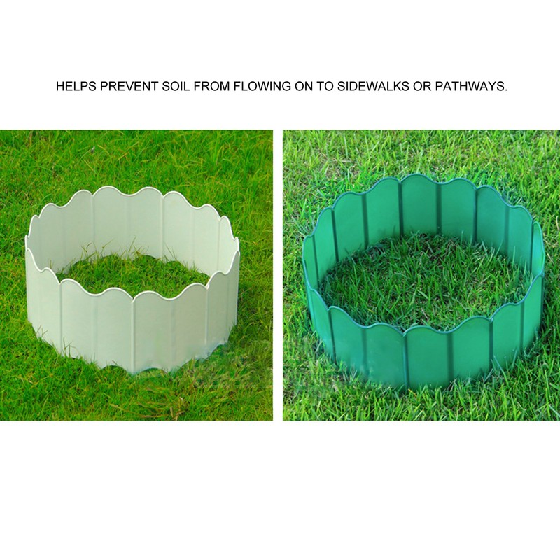 20PCS Interlocking Landscaping Edging Kit Weatherproof Garden Landscape Edging Border