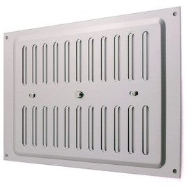 Open & Close Aluminium Air Vent 9" x 6" Hit & Miss Air Vents Adjustable Flyscreen Vents Ventilator Cover Hit & Miss Air Vent Cover Ventilation Cover for Cupboard Wardrobe Ventilation Pack of 1